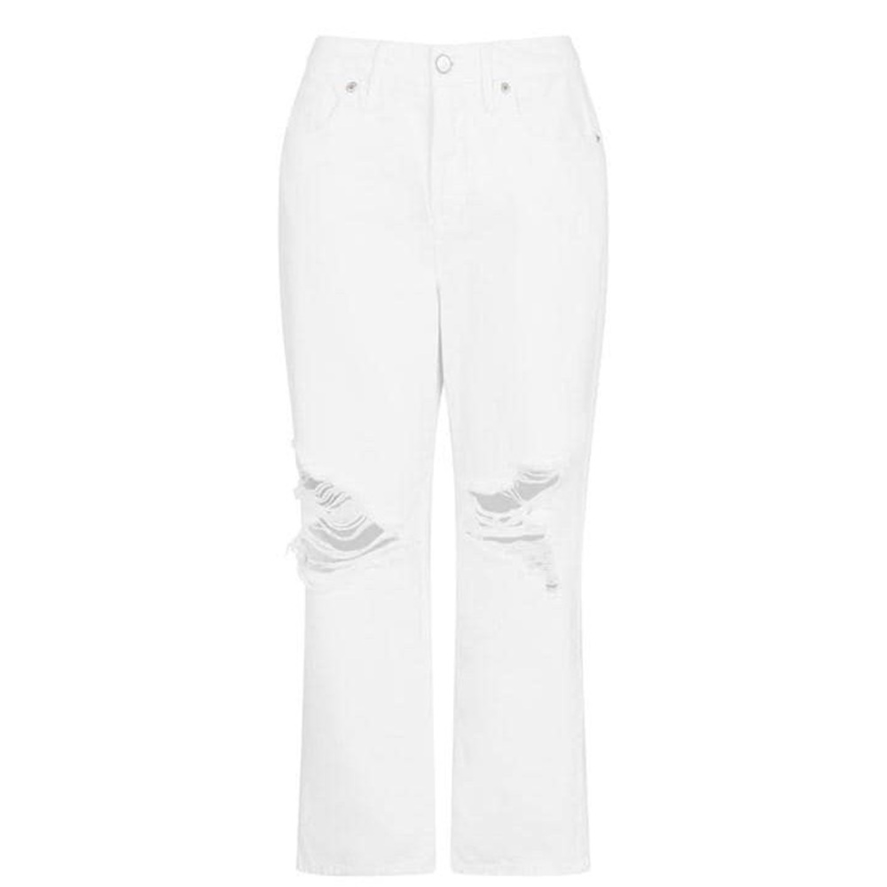 white Good American good 90’s duster natural fray jeans | distribution